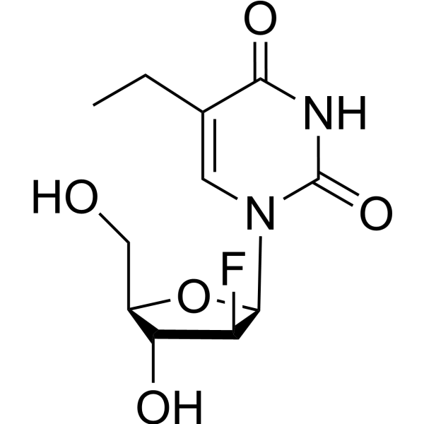 1-(2-Deoxy-2-fluoro-β-D-arabinofuranosyl)-5-ethyl-2,4(1H,3H)-pyrimidinedione 83
